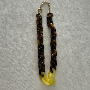 J Crew Tortoise Link Necklace